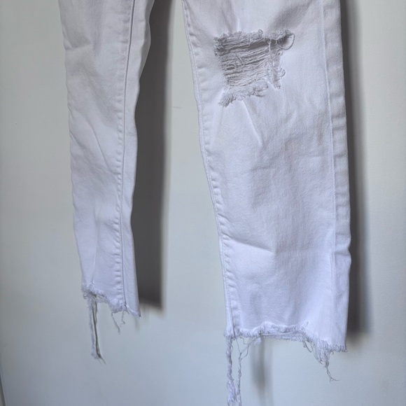 LEVIS White High Rise Straight Crop 26 - Picture 3 of 7